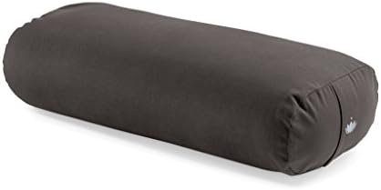 Lotuscrafts Yoga Bolster for Yin Yoga Rectangular - Kapok Filling - Washable Cover Organic Cotton - Yoga Bolster Cushion for Restorative Yoga - Pilates Cushion