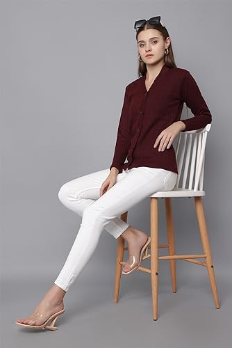Image of HIFZAA Sweater Cardigan for Women Winter Sweaters for Ladies Plus Size M to 6XL