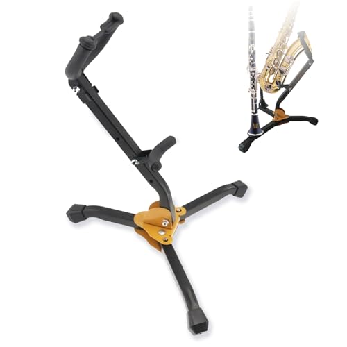 Whelpaw F2401053 Saxophone Stand Sax Holder- Adjustable Height, Secure Grip, Foldable Design, Portable Alto Saxophone Stand Baritone Saxophone Holder cover