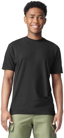 Comfort Colors Adult Short Sleeve Tee, Style G1717, Black (1-pack), Large