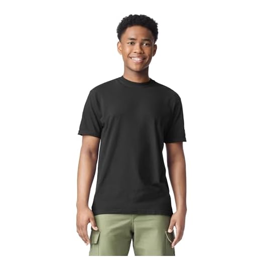 Comfort Colors Adult Short Sleeve Tee, Style G1717, Black (1-pack), X-Large