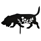 Basset Hound Metal Dog Statue - Garden Yard Decoration Art, Dog Gifts, Outdoor Home Decor