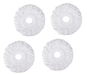 GTC Replacement Head Refill for 360 Rotating Easy Spin Mop Cleaner Duster (Pack of 4)