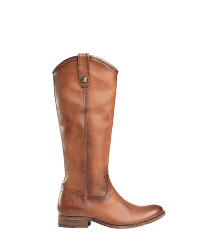 Frye Melissa Inside Zip Riding Boots for Women Featuring Supple Leather Lining with Rubber Infused Leather Outsole and Signature Hardware – 14 ¾” Shaft Height2
