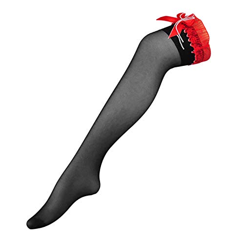 Ondergoed Voor Vrouwenkanten Kousen Met Kralen Voor Vrouwen Sexy Transparante Mesh Nylon Dij Hoge Kousen - Afbeelding 3