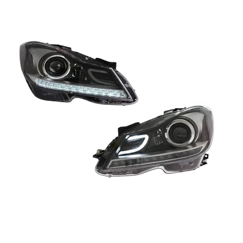 Faros delanteros coche Benz W204 para viajar de noche con seguridad y luces antiniebla