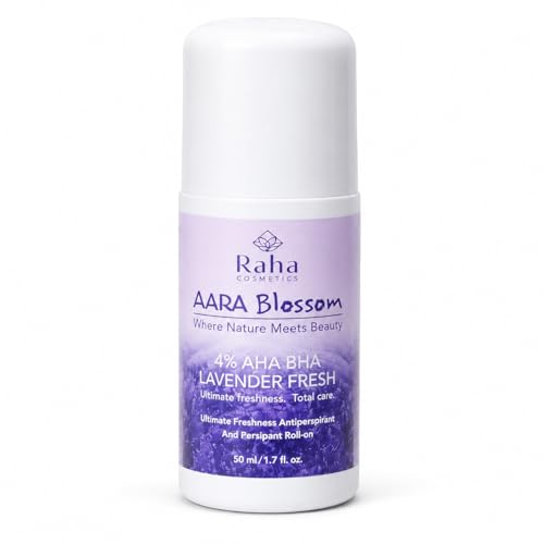 Image of AARONIC Underarm Roll On Deodorant 50ml - Long Lasting Floral Fragrance | 4% AHA BHA | Roll On for Man & Women | Underarm Roll On Men Odour Control (Lavender Fresh)