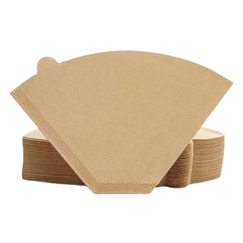 Rainway 100 piezas de papel de filtro de café, en forma de U, papel de filtro de café, filtro de café, accesorios de filtro de café para el hogar, oficina, trabajo, cafetera, taza de filtro (U02)