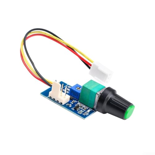 Controlador de velocidad de ventilador de 12 V CC con interruptor de encendido/apagado para ventiladores de refrigeración de CPU de 4 cables, opción de parada manual para control personalizado del