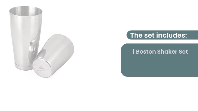 A Bar Above Cocktail Shaker Set, 4-Piece Professional Bartender Kit with Boston Shaker, Strainer and Jigger, Stainless Steel Bar Accessories for Craft Cocktails, Antique Copper