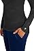 Healing Hands Women's Underscrub Soft Knit Melissa Longsleeve Scrub Tee with Breathable & Easy Care Fabric 5047, XL, Black