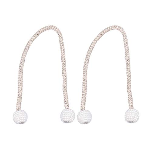 SuPVOX 2 peças Fivelas de Cortina Magnética Cortina de Pérola Cortinas para Decoração de Cortinas de