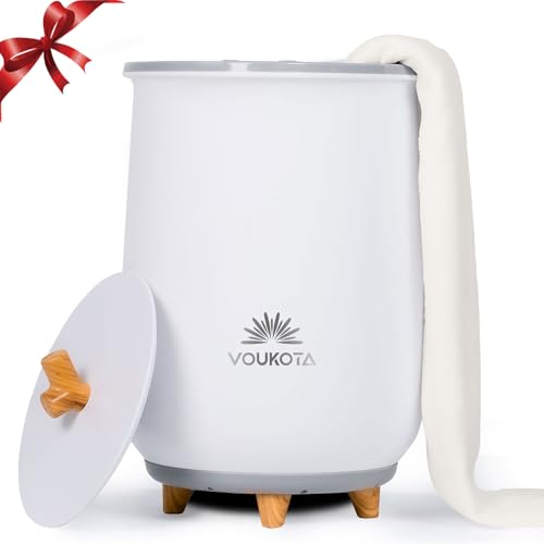 VOUKOTA Towel Warmers for Bathroom, 20L Luxury Towel Warmer Bucket with Auto Shut Off, Heat Timer 20/40/60/90 Min Adjustable, 3 Heating Temperature Select, Idea for Any Occasion