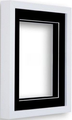 Frame Company White 14x11 inch Box Frame With Black Mount for Image 12x8 inch *Choice of Size and Mount Colour* Fitted with Real Glass — image 1