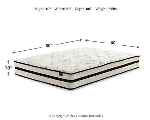 image for Signature Design by Ashley Chime 10 Inch Medium Firm Hybrid Mattress, 