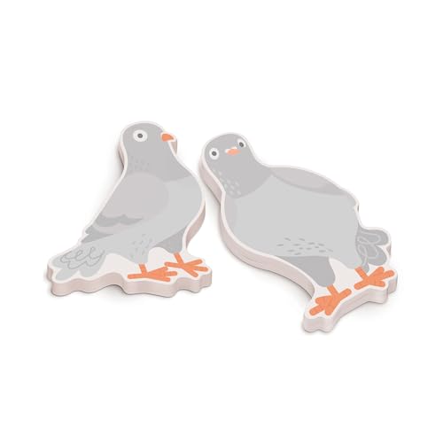 Blocs-notes pigeons Genuine Fred de 75 feuilles pour organiser vos notes de bureau