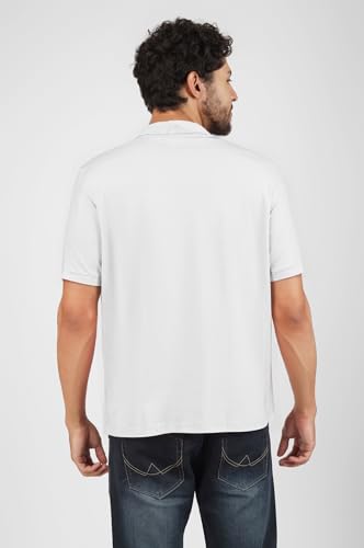 Image of Men's Regular Fit Polo Collar Half Sleeve T-Shirt Cotton Blend Polo T-Shirt Comfortable Lightweight Plain T-Shirt