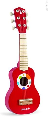 Janod - My First Confetti Wooden Guitar - Musical Imitation and Awakening Toy - From 3 years old, J07628