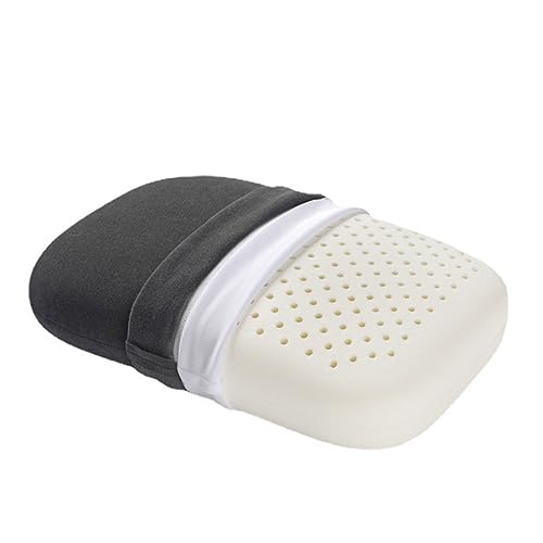 Baolab Latex Sleep Pillow for Home & Travel, Dark Grey