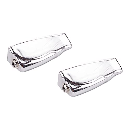 Toddmomy 2pcs Drum Set Ear Gold Drum Lug Key Lugs Drums Aluminum Terminal Snare Drum Iron Drum Parts Metal Single-end Lug Iron Single-end Lug Drum Connector Drum Claw Hook Silver