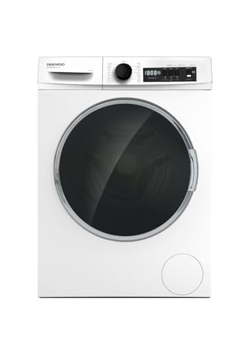 DAEWOO 9Kg Front Load Fully Automatic Washer with BLDC Inverter Motor, 14 Programs, Anti-allergy, 1400 RPM, Child Lock, Steam Care, LED Display, DWD-9W1412IT, White, 1Year Warranty, Made In Türkiye