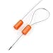 100pcs Security Marking Cable Seals Tamper Proof Steel Wire Seal Numbered Shipping Seals Disposable Pull Tight Self-Locking Cable Seal Truck, Cargo, Containers Seal Ties Straps (Orange, 100pcs)