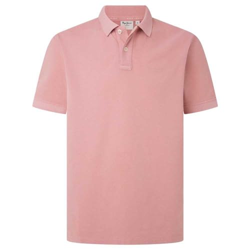 Pepe Jeans New Oliver Gd Polo para Hombre, Rosa (Ash Rose Pink), L