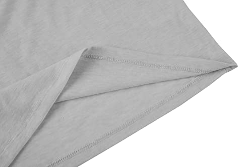 Kingdenergy Girls Summer Cute T Shirt Short Ruffle Sleeve Basic Soft Casual Plain Tunic Tops Tees Z-Grey #TOP7