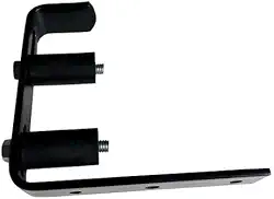 Guia com Haste Regulável para Portão de Correr – 35mm a 85mm | Rolete 25x50mm em Nylon | Estrutura Reforçada em Aço (Preto)