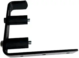 Guia com Haste Regulável para Portão de Correr – 35mm a 85mm | Rolete 25x50mm em Nylon | Estrutura Reforçada em Aço (Preto)