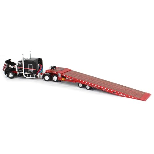 First Gear DCP 1/64 Viper Red Black Kenworth W900L miniatura 3