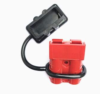 Couvercles Anti-Poussière Pour Connecteurs Anderson 50A - Lot De 4, Rouge/Noir, En Caoutchouc, 47x25mm