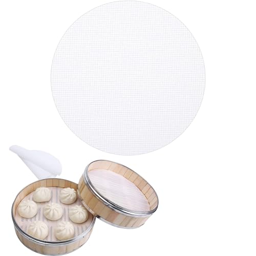 Juego de 5 alfombrillas redondas de silicona para vaporera, antiadherentes, resistentes al calor, para albóndigas, hornear y cocinar al vapor, alfombrilla multiusos para repostería