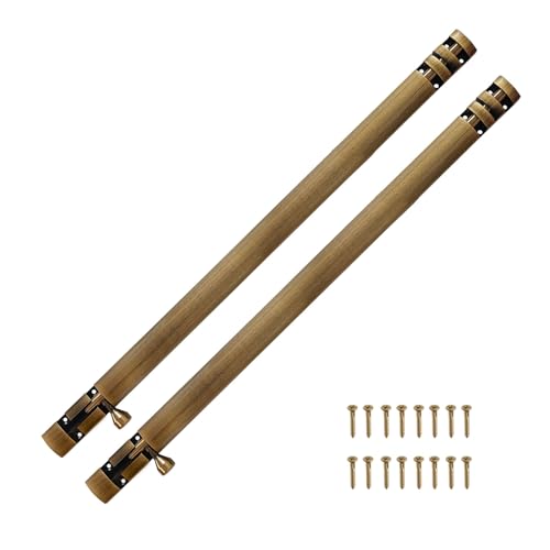 Image of VOLO Aluminium Tower Bolt with Stainless Steel Rod - Heavy Duty Door & Window Latch for Home and Office | Main Door Tower Bolt | Kundi /Chitakini | Pack of 2 Pieces (Antique Brass, 18 Inch)