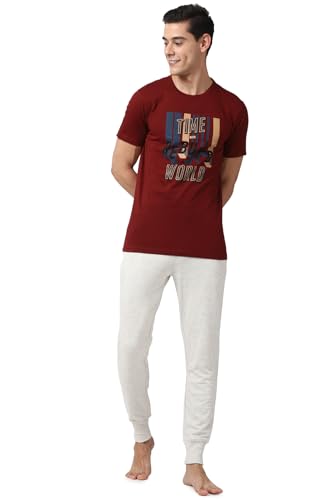 Image of Peter England Cotton Men Pajama Set