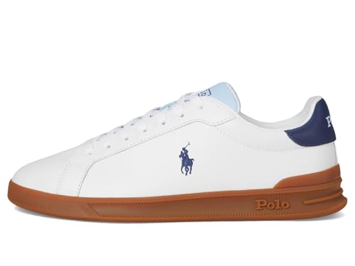 Polo Ralph Lauren, Men, Heritage Court II, White/Light Blue/Navy, 7.5, Medium4