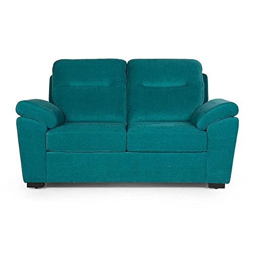 Image of Wakefit Sofa Set | 3 Year Warranty | Sofa 2 Seater, 2 Seater Sofa for Living Room, Wooden Sofa Set, Couch Sofa for Living Room, Sofa for Living Room - Lounger(Malphino : Malibu Green)