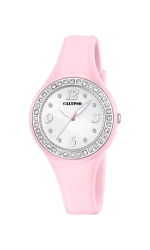 Montre quartz femme Calypso K5567/C avec verre résistant et cadran rose