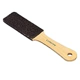 Lionesse Pedicure Foot File - Wooden Feet Sander with Handle - Wart Scraper Tool for Callused Feet -