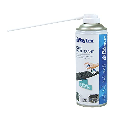 Waytex 73657 Gaz dépoussiérant avec Prolongateur 400 ml Bleu