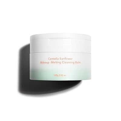 HARUHARU wonder Centella Sunflower Makeup-Melting Cleansing Balm 3.52 oz., Facial Cleanser for Heavy Makeup Removal, Korean Skincare