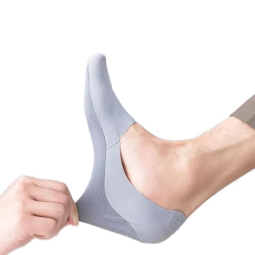 7 Pairs No Show Socks for Men, Invisible Ice Silk Low Cut Liner Socks with Non-Slip Grips3