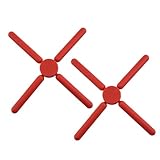 Photo Gallery ligigwash 2 pezzi sottopentola in silicone pieghevoli rosse con design antiscivolo e resistente al calore tappetini isolanti per piatti caldi e induzione facili da e Photo Gallery ligigwash 2 pezzi sottopentola in silicone pieghevoli rosse con design antiscivolo e resistente al calore tappetini isolanti per piatti caldi e induzione facili da e
