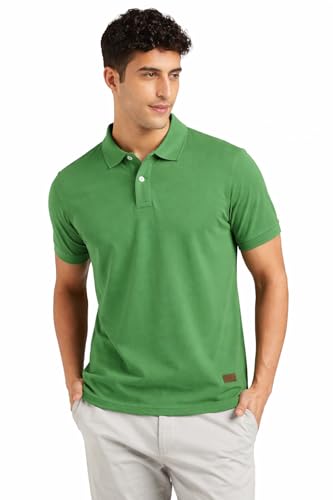 Image of Premium Cotton Pique Polo T-Shirt for Men | Half Seelves Regular Fit | Polo Neck - Ultra-Soft Breathable Fabric | Moisture Wicking