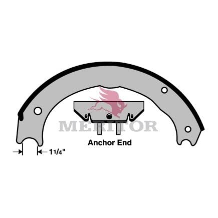 Image of Meritor Genuine Reman Shoe - Xsma3124709E1