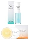 Nooni Korean Lip Oil - Applemint with Mint Extract, 0.12 Fl Oz + Applebutter Lip Mask with Shea...