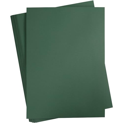 Feuilles cartonnées A2 vert sapin rigides contre le gondolement