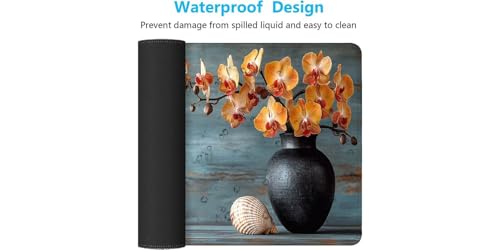 Mouse pad XXL imperméable tapis de souris grand format 1000x400 pour PC portable