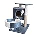 Cat Tree for Indoor, Plush Multi Level, Cat Nest Bed, Cat House Cat Furniture for Furniture Protector, Simple Dark Grey