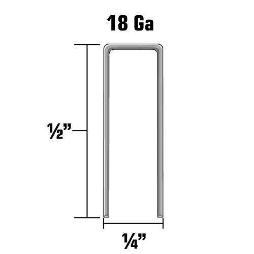 Image of Metabo HPT 1 /2 Inch 18 Gauge Electro Galvanized Finish Staples | 1,000 Count | 21104SHPT